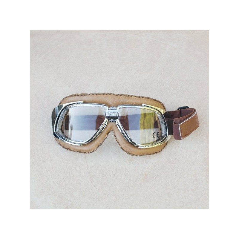 Gafas BANDIT beige con cristales transparentes