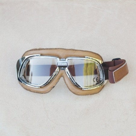 Gafas BANDIT beige con cristales transparentes