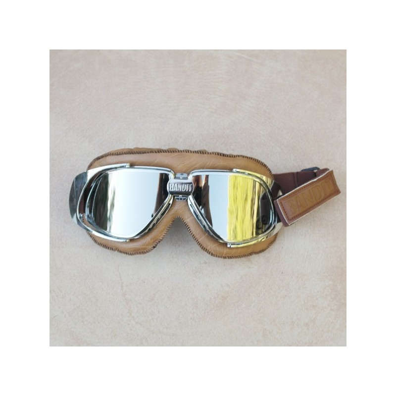 Gafas BANDIT beige con cristales epejados